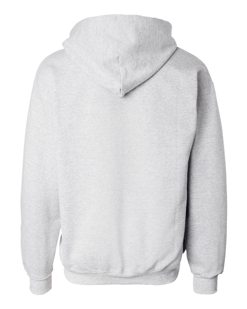 Rear View of Ash Ultimate Cotton® Full-Zip Hooded Sweatshirt - F280