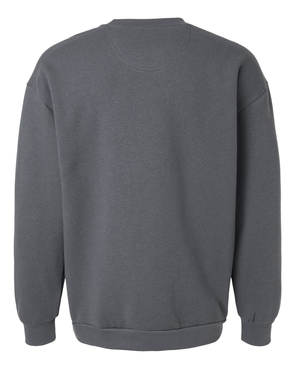 Rear View of Asphalt ReFlex Fleece Crewneck Sweatshirt - RF496