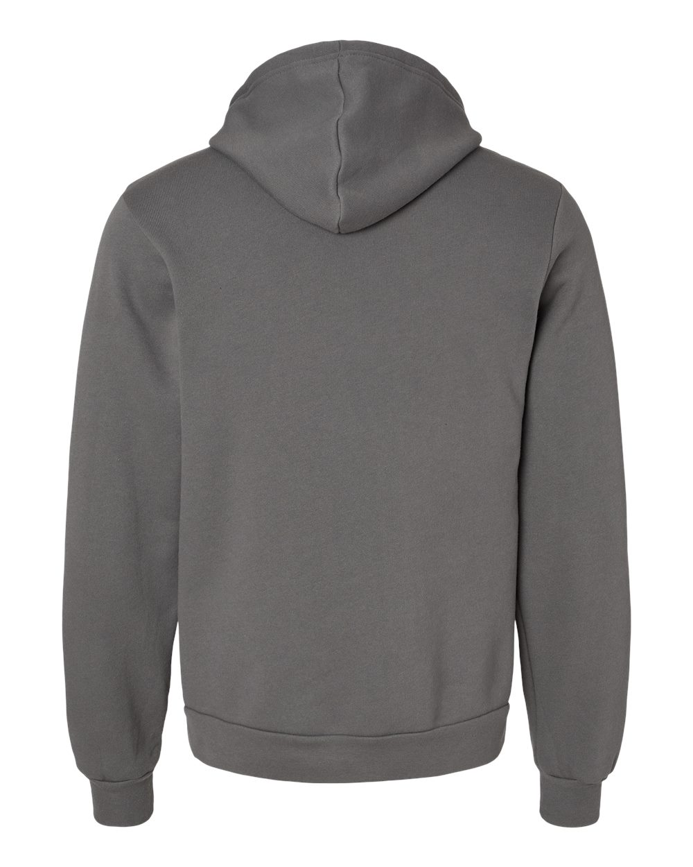 Rear View of Asphalt Sponge Fleece Hoodie - 3719