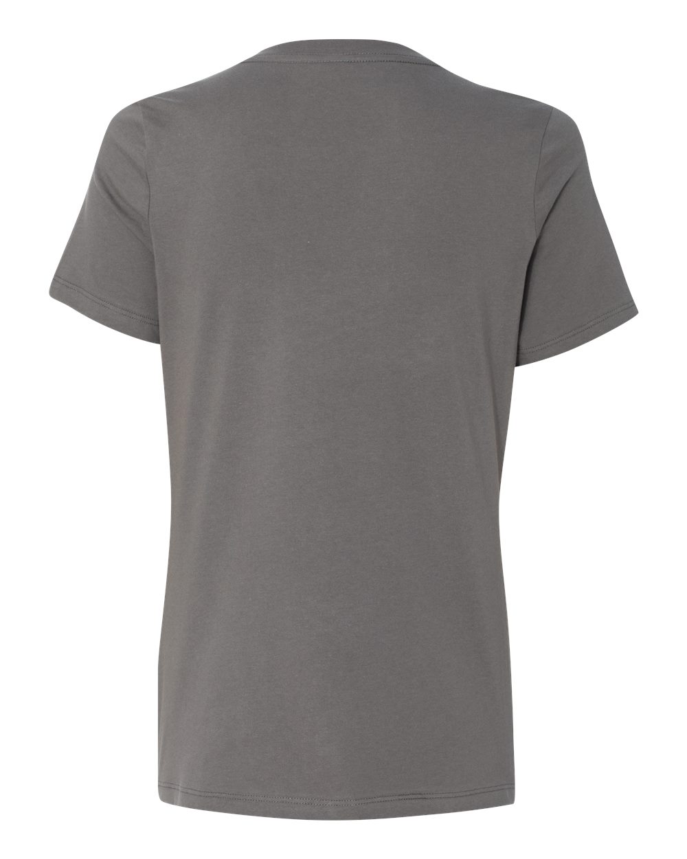 Rear View of Asphalt Women’s Relaxed Jersey V-Neck Tee - 6405