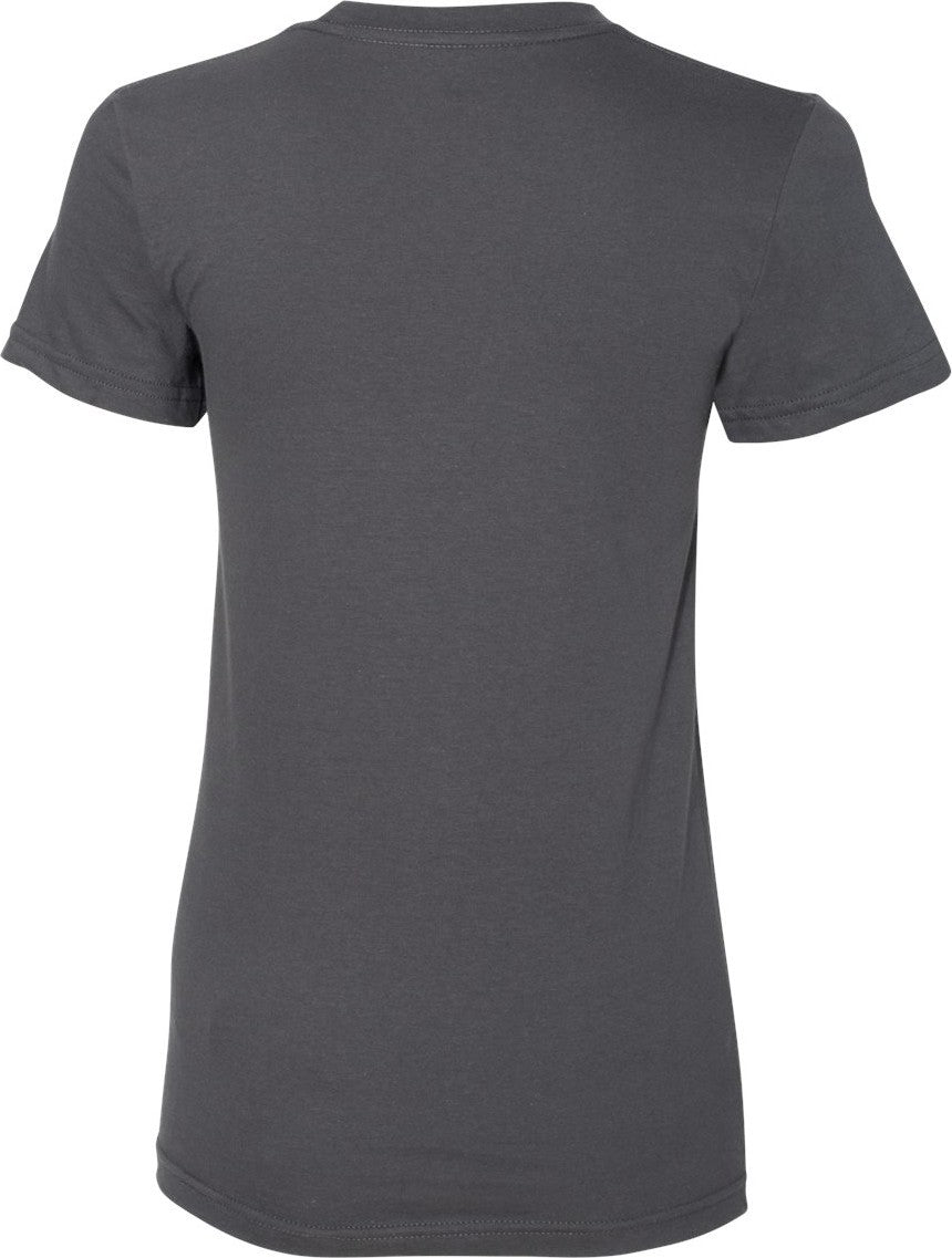 Rear View of Asphalt Women’s USA-Made Fine Jersey Tee - 2102US