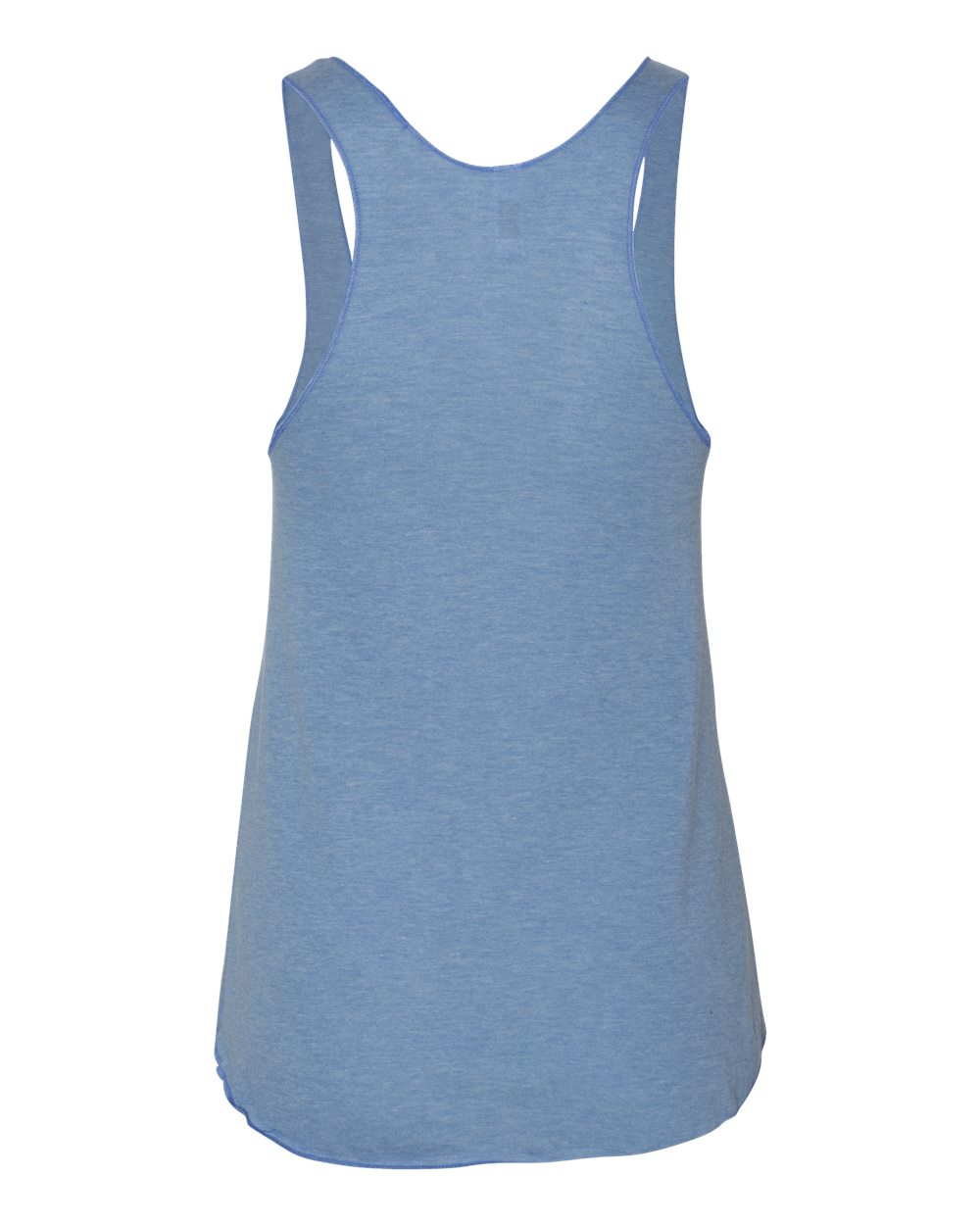 Rear View of Athletic Blue Women’s Triblend Racerback Tank - TR308W