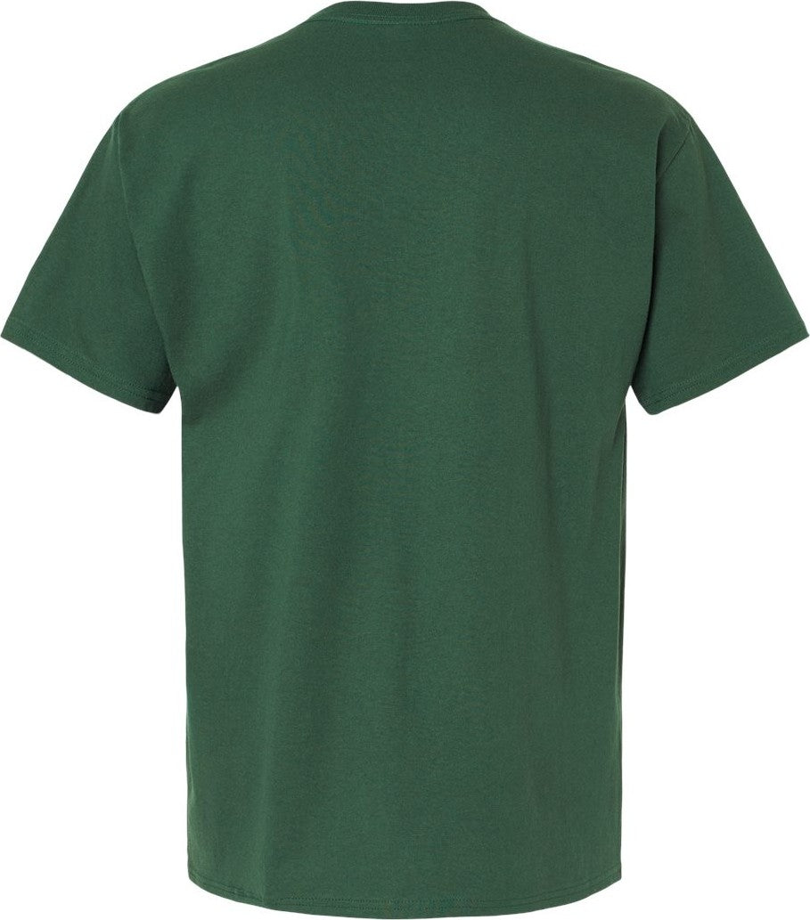 Rear View of Athletic Dark Green Essential-T T-Shirt - 5280