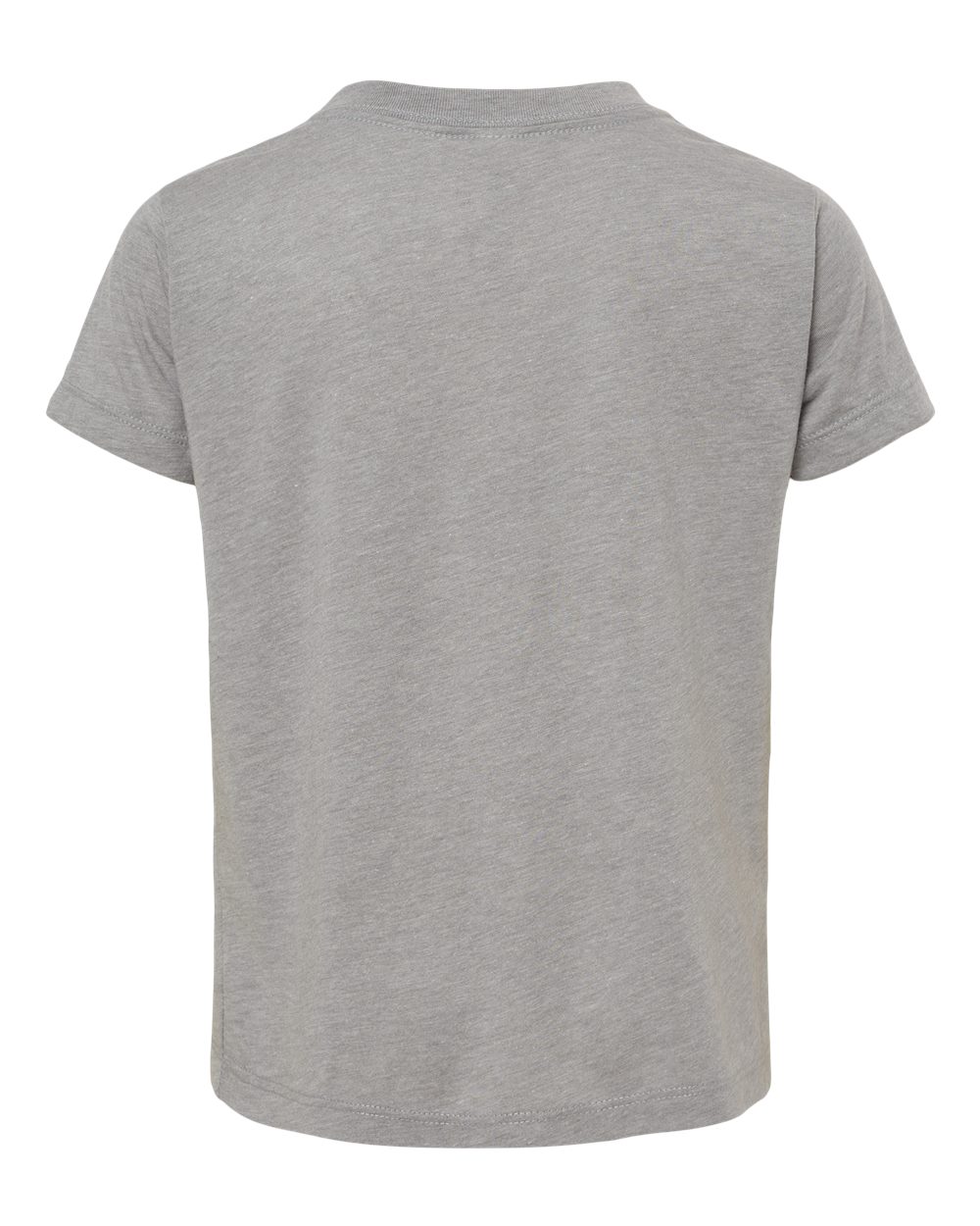 Rear View of Athletic Grey Triblend Toddler Triblend Tee - 3413T