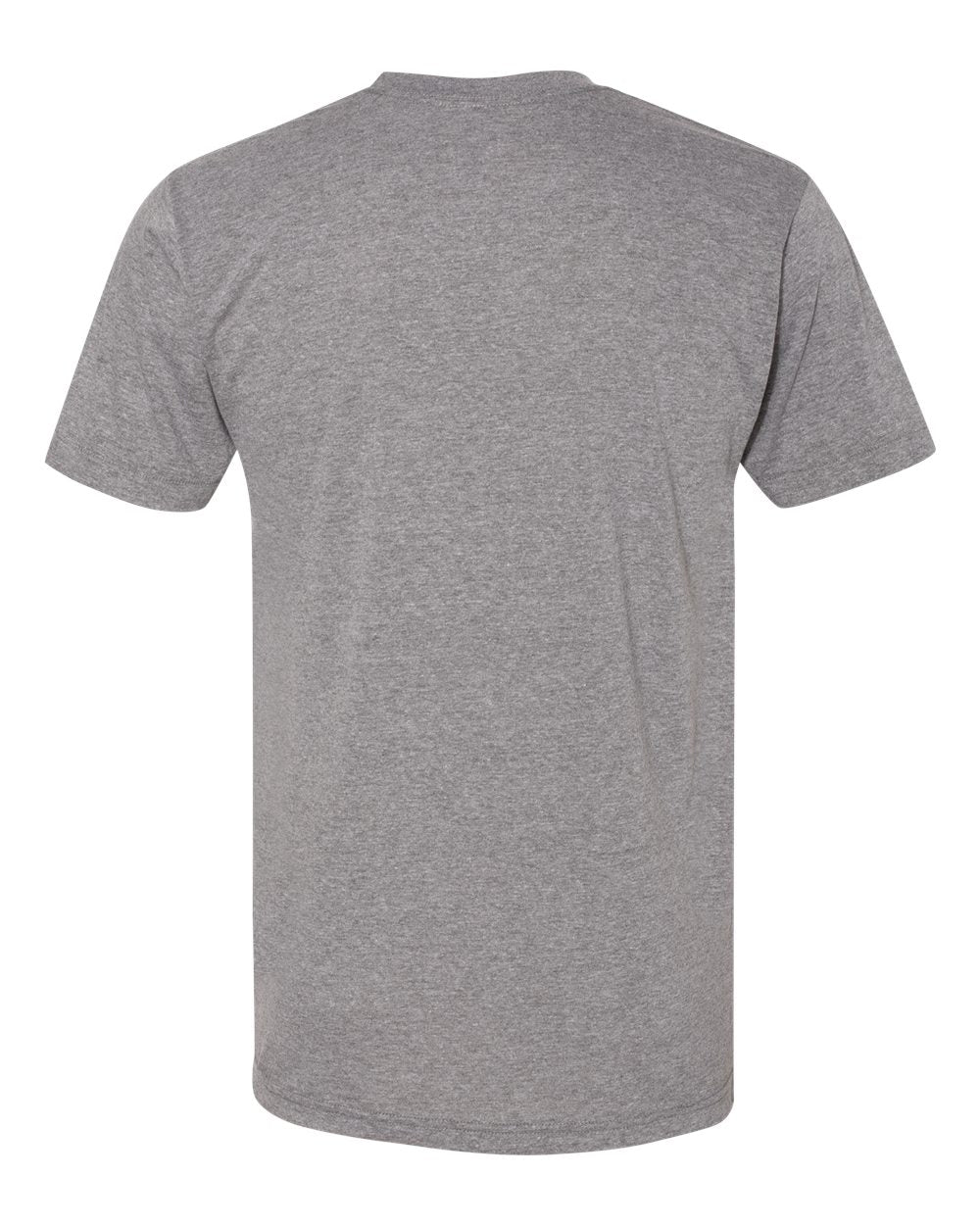 Rear View of Athletic Grey Triblend Track Tee - TR401