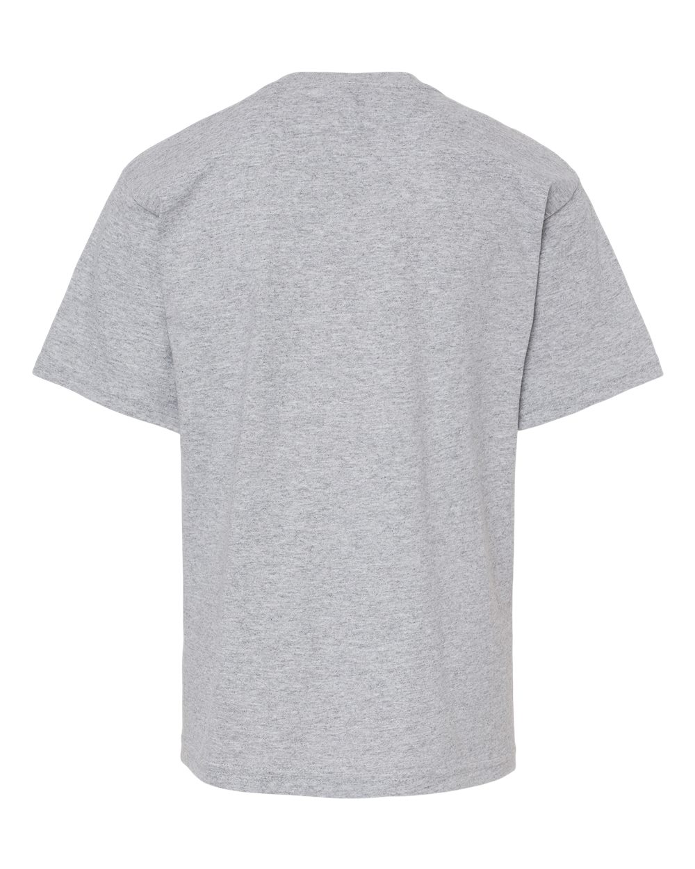 Rear View of Athletic Grey Youth Gold Soft Touch T-Shirt - 4850