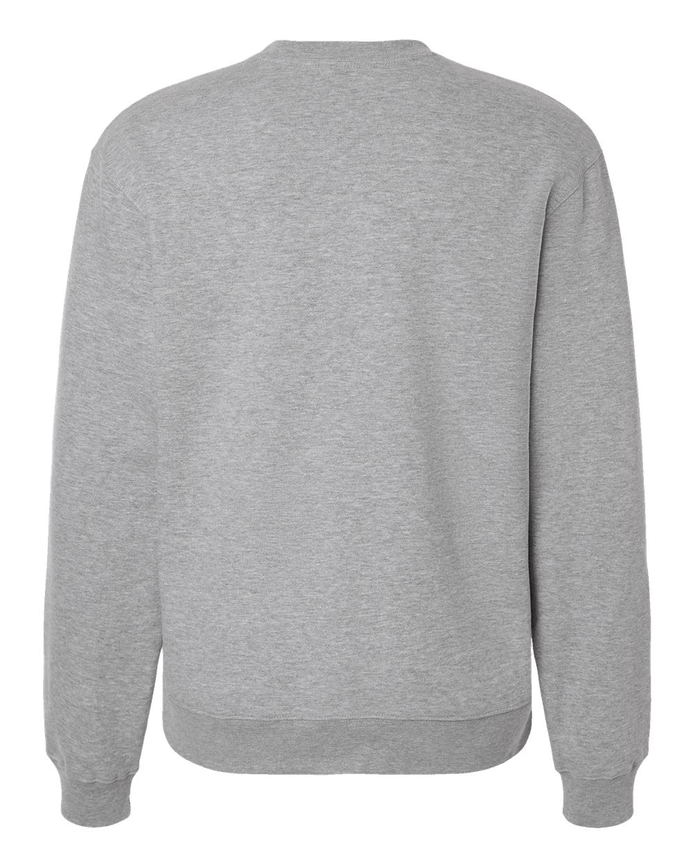 Rear View of Athletic Heather 10 oz. Heavyweight Sweatshirt - 4711
