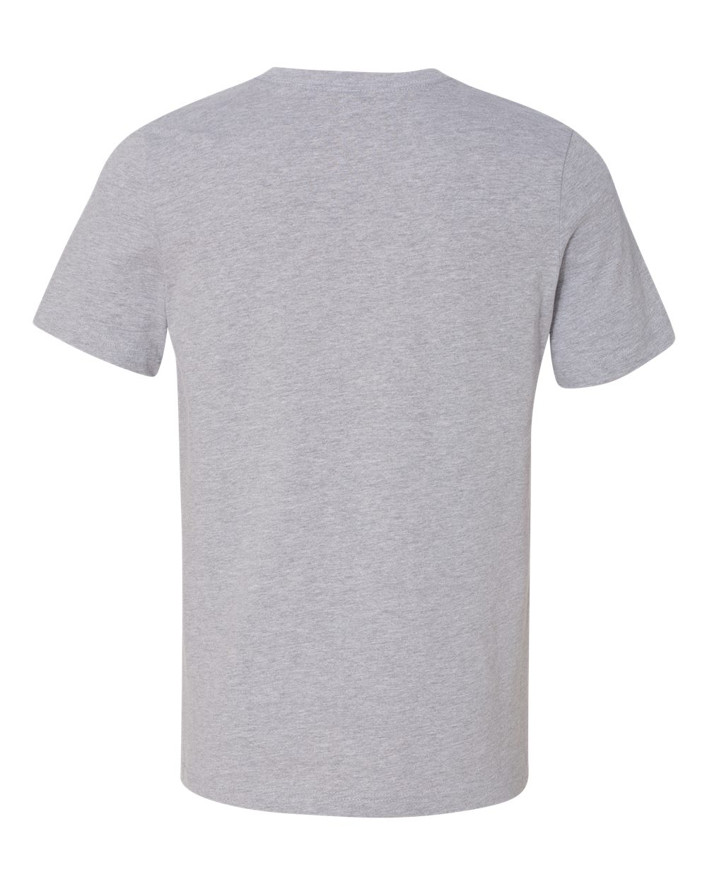 Rear View of Athletic Heather Heavyweight Tee - 3091