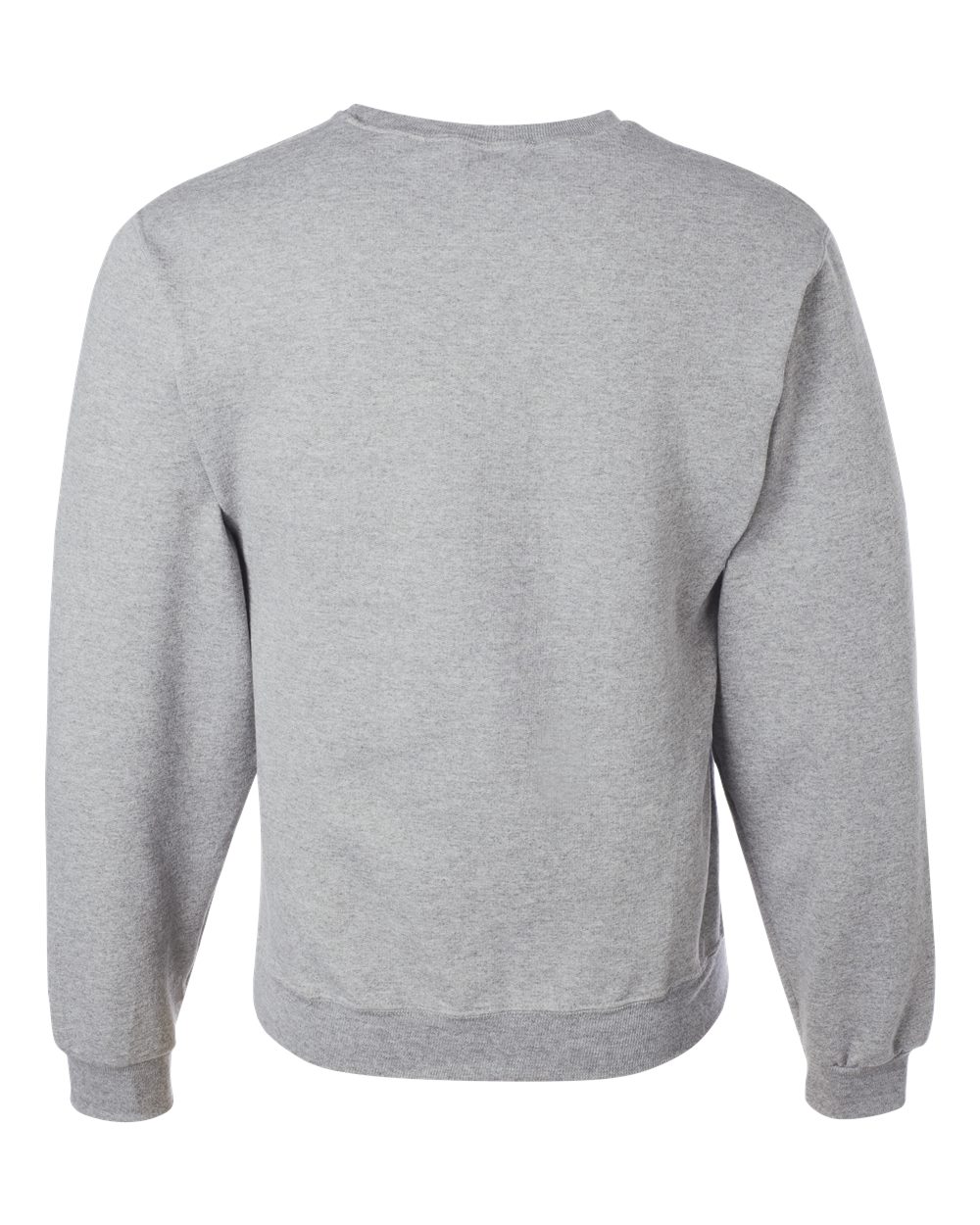 Rear View of Athletic Heather NuBlend® Crewneck Sweatshirt - 562MR