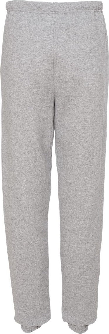 Rear View of Athletic Heather NuBlend® Sweatpants - 973MR