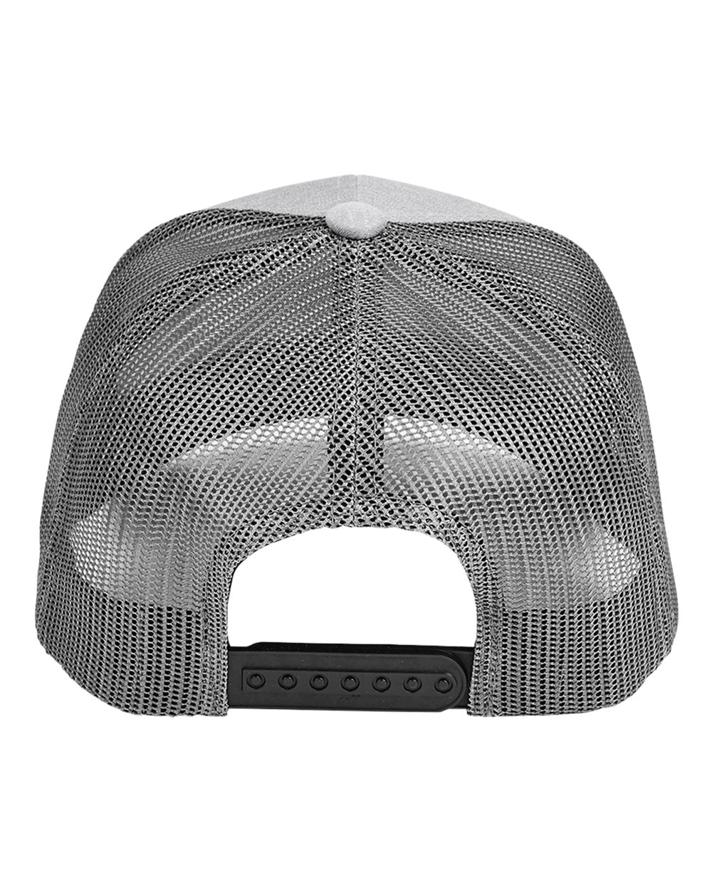 Rear View of Athletic Heather/ Sport Graphite Youth Zone Sonic Heather Trucker Cap - TT802Y