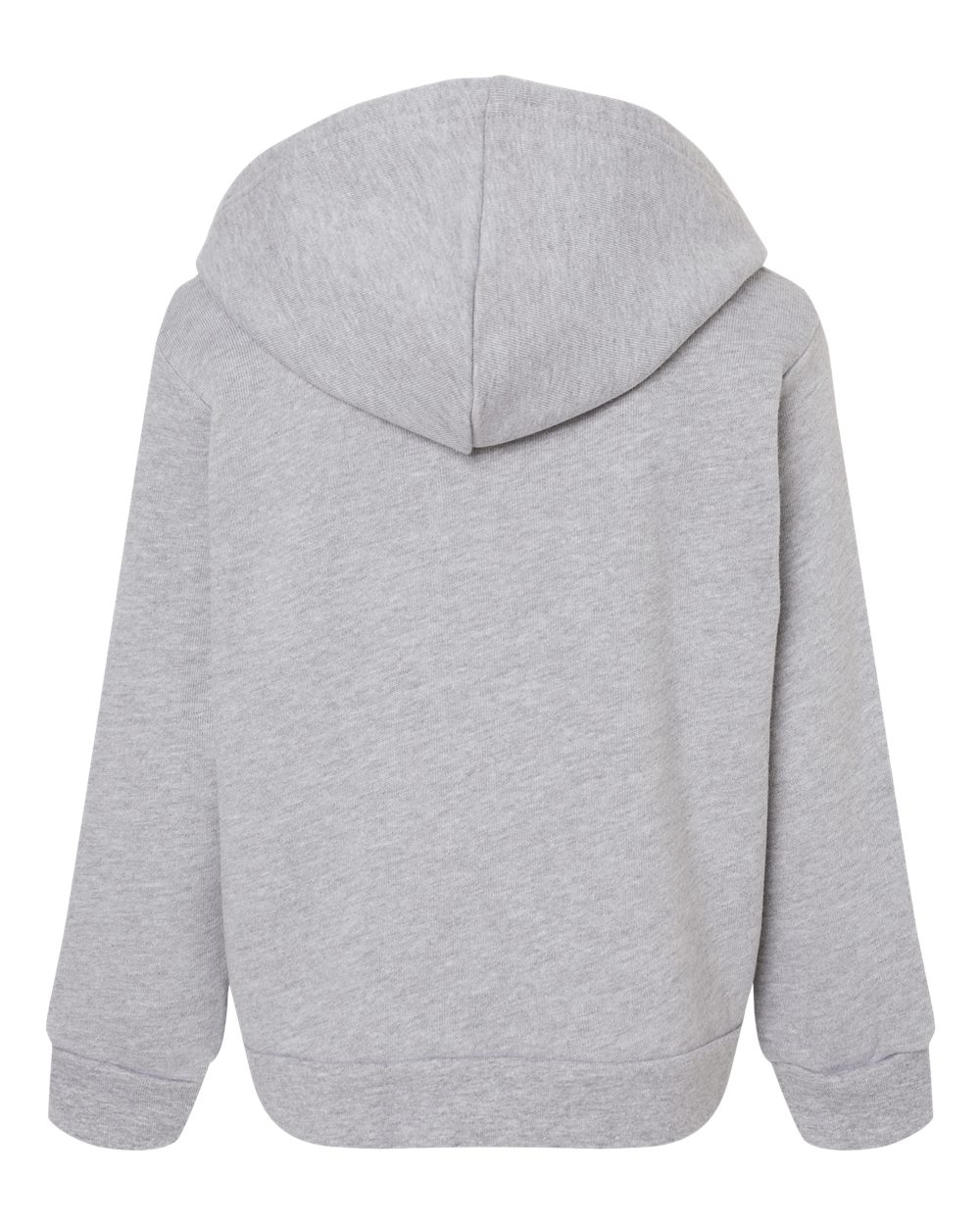 Rear View of Athletic Heather Toddler Sponge Fleece Pullover Hoodie - 3719T