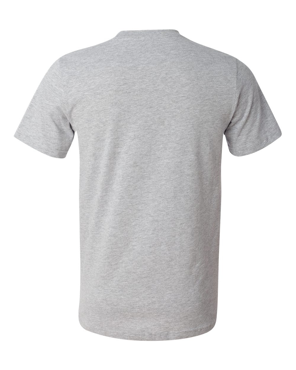 Rear View of Athletic Heather USA-Made Jersey Tee - 3001U