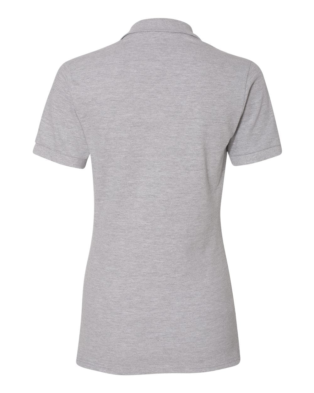 Front View of Athletic Heather Women's 100% Ring-Spun Cotton Piqué Polo - 443W