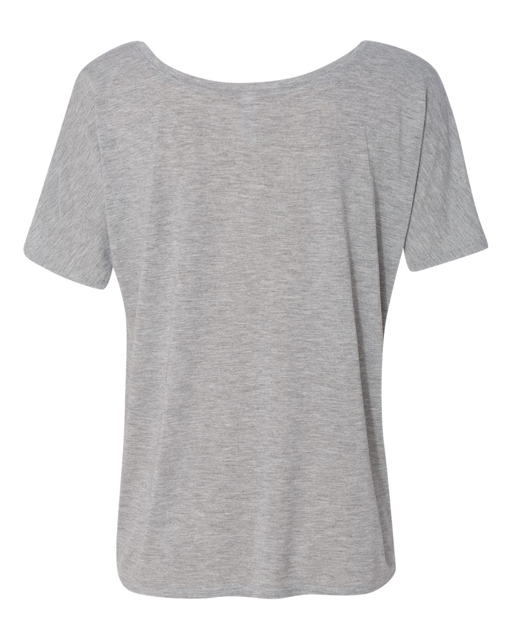 Rear View of Athletic Heather Women’s Slouchy Tee - 8816