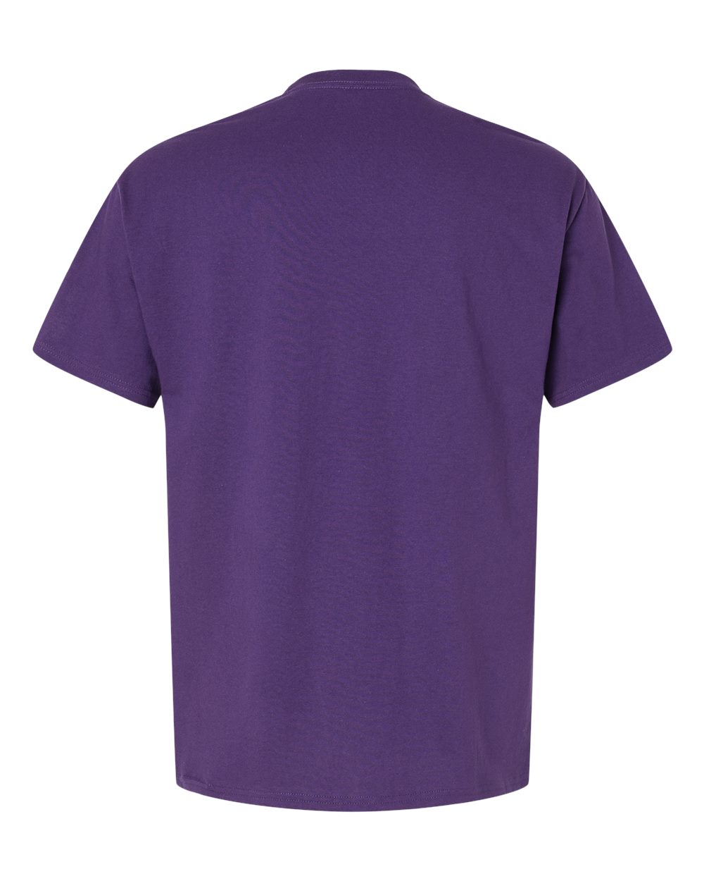 Rear View of Athletic Purple Essential-T T-Shirt - 5280