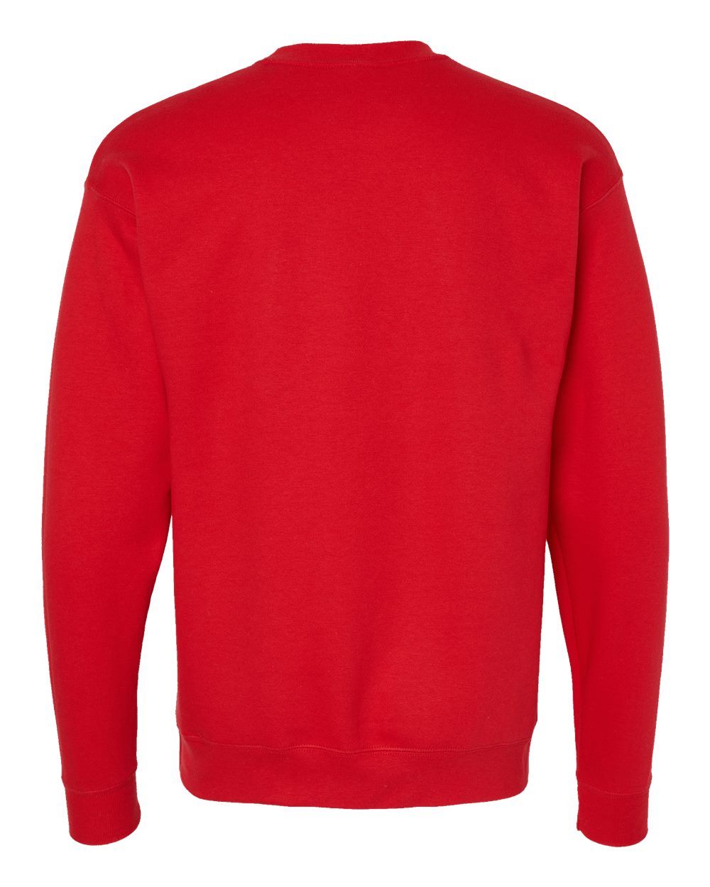 Rear View of Athletic Red Perfect Sweats Crewneck Sweatshirt - RS160
