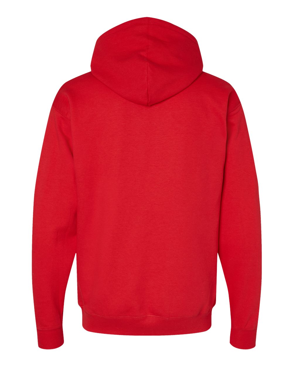 Rear View of Athletic Red Perfect Sweats Hooded Sweatshirt - RS170