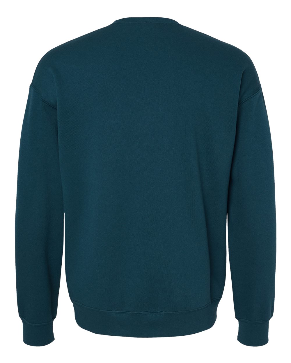 Rear View of Atlantic Sponge Fleece Drop Shoulder Crewneck Sweatshirt - 3945