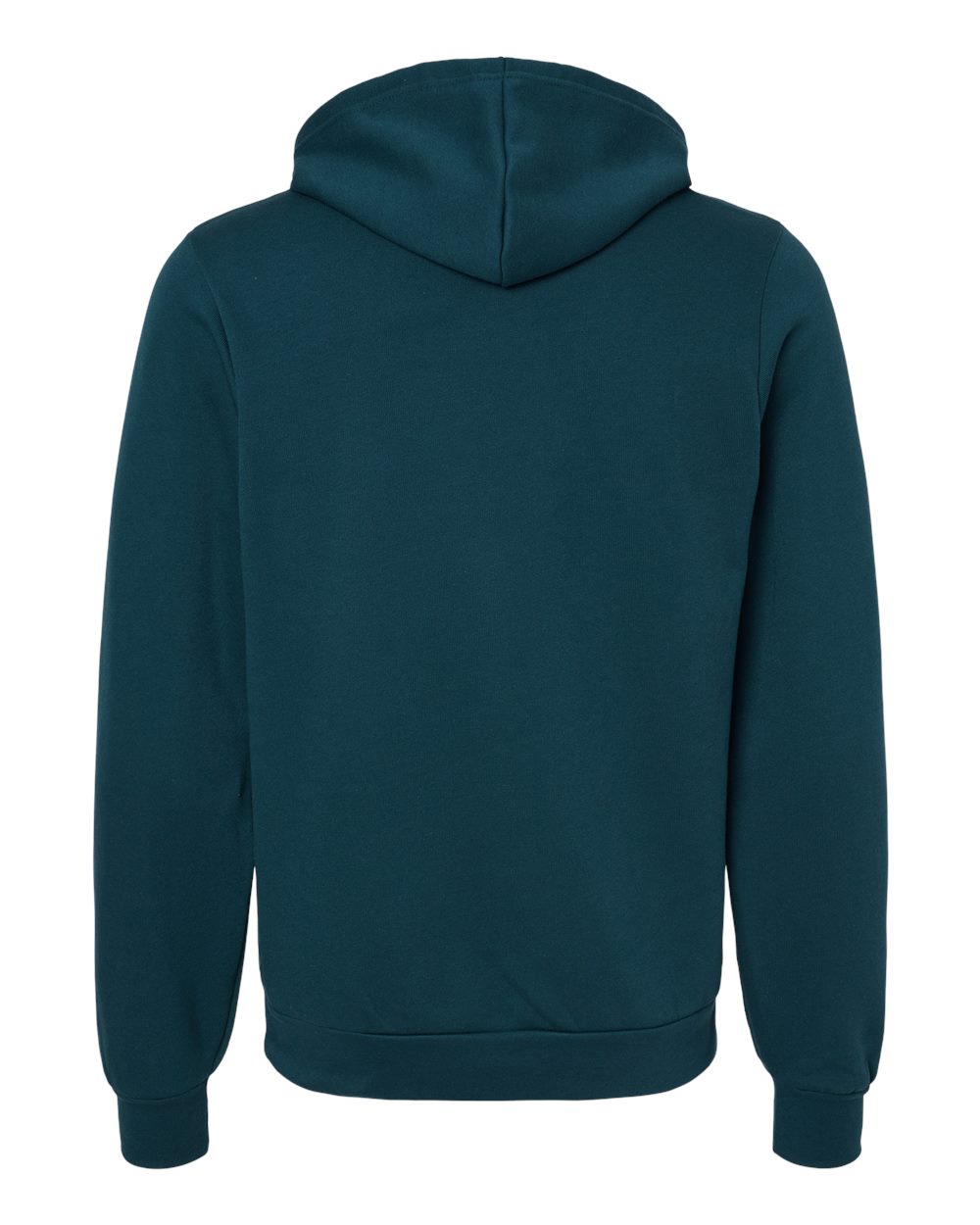 Rear View of Atlantic Sponge Fleece Hoodie - 3719