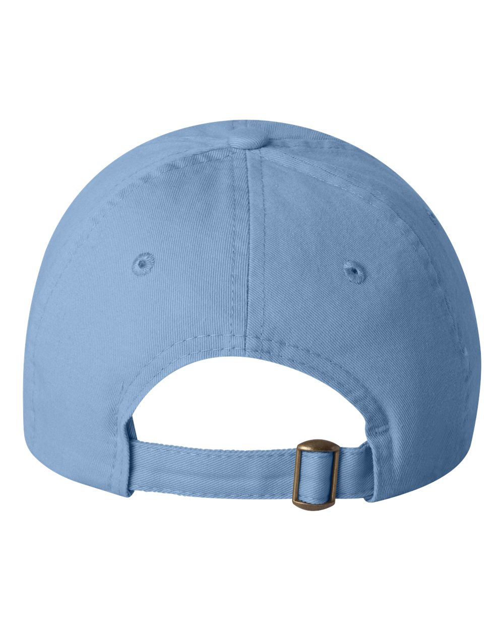 Rear View of Baby Blue Youth Small Fit Bio-Washed Dad Hat - VC300Y