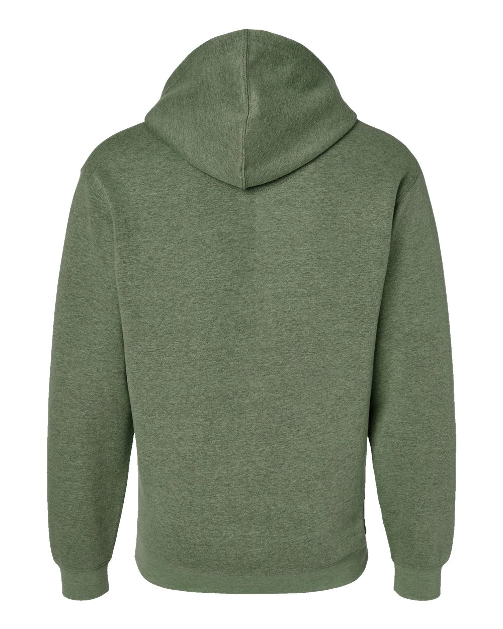 Rear View of Bamboo Blackout Elevated Fleece Basic Hoodie - 6926