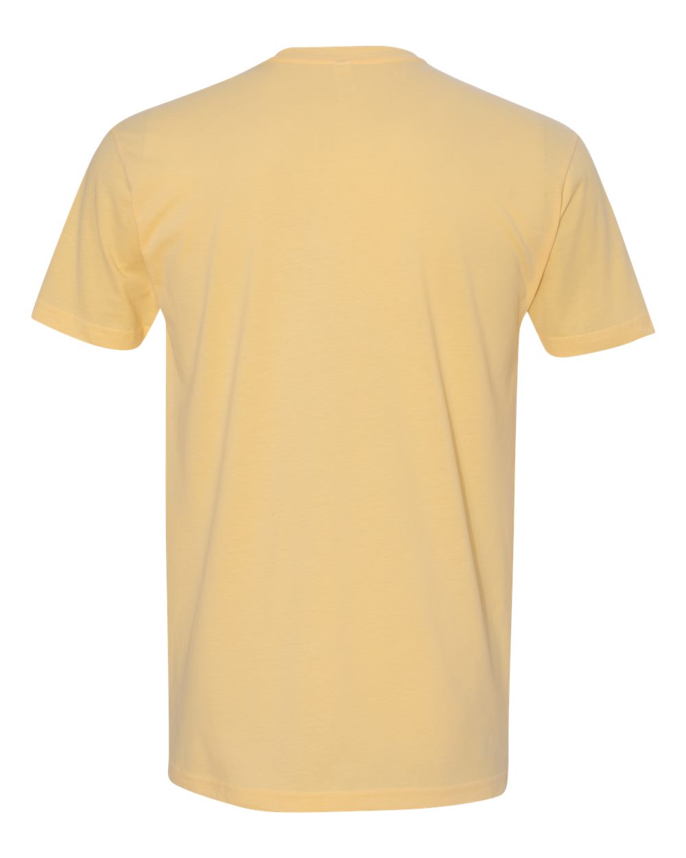 Rear View of Banana Cream Sueded T-Shirt - 6410