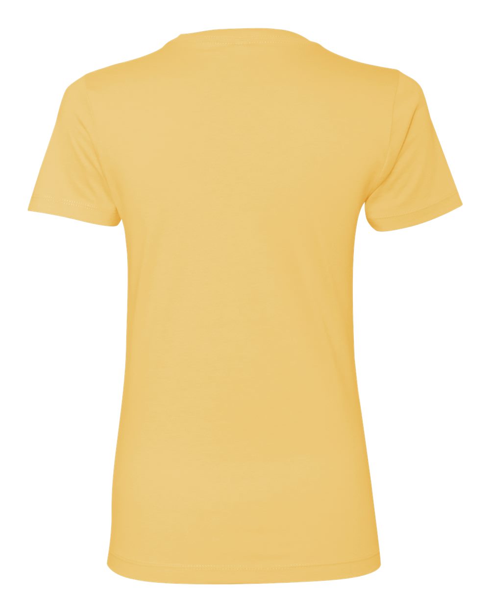 Rear View of Banana Cream Women’s Cotton T-Shirt - 3900