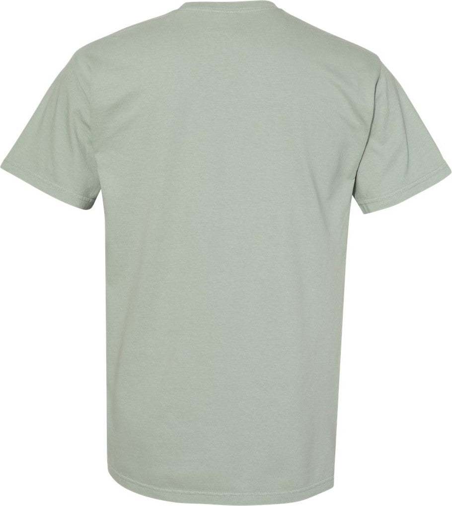 Rear View of Bay Garment-Dyed Heavyweight T-Shirt - 1717