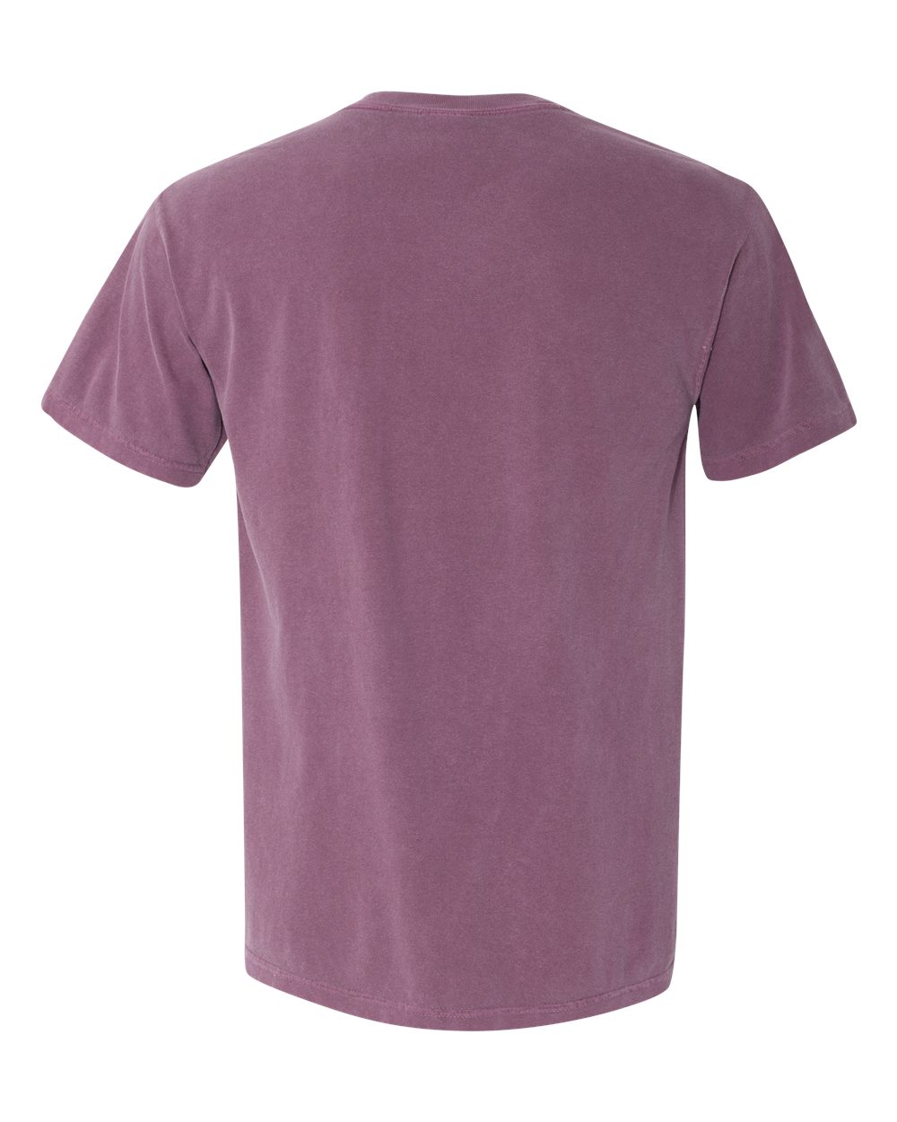 Rear View of Berry Garment-Dyed Heavyweight T-Shirt - 1717