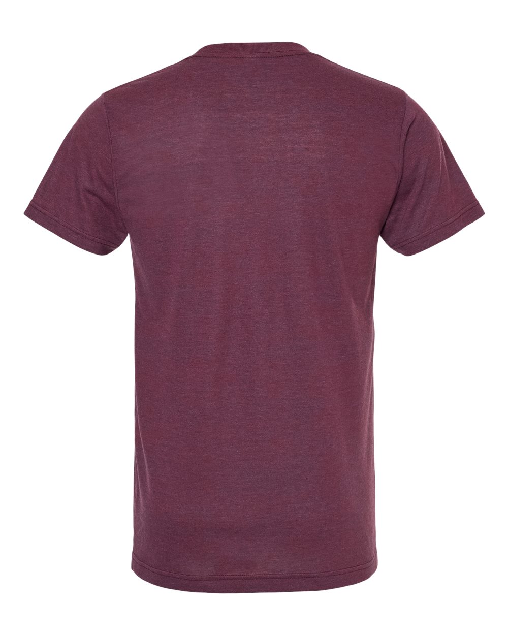 Rear View of Berry Tri Blend Tri-Blend T-Shirt - 254