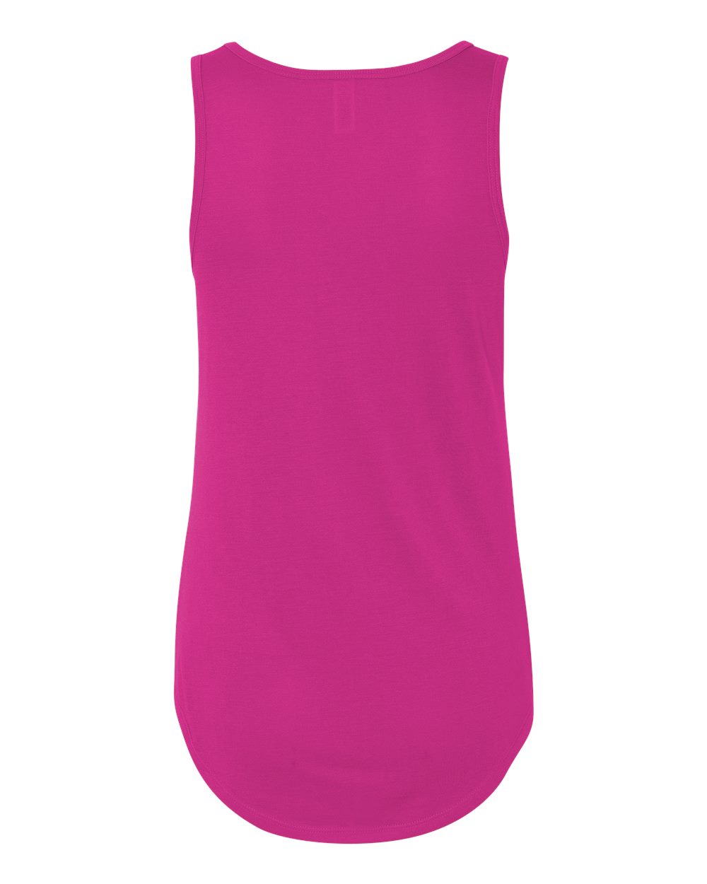 Rear View of Berry Women's Flowy V-Neck Tank - 8805