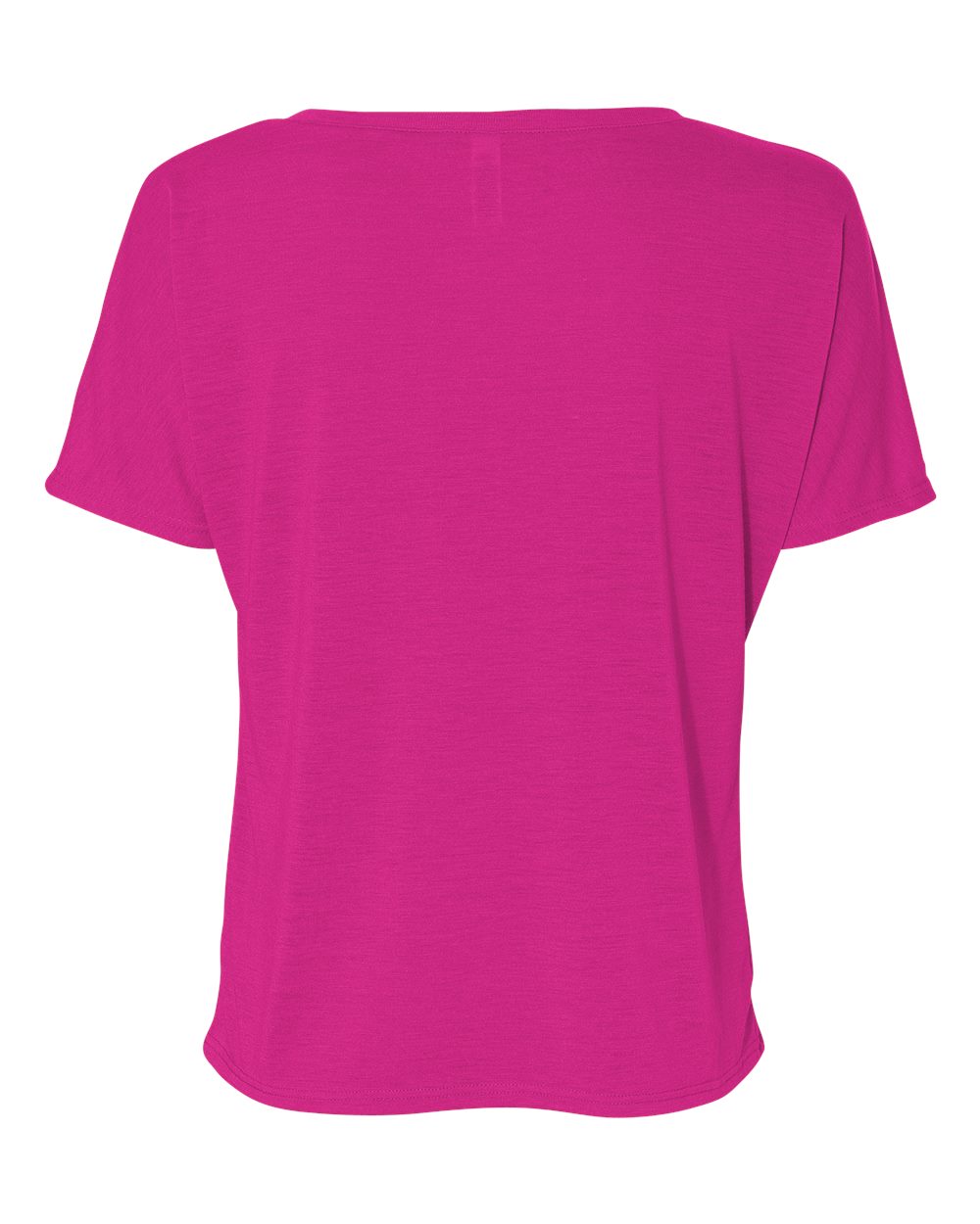 Rear View of Berry Women’s Slouchy V-Neck Tee - 8815