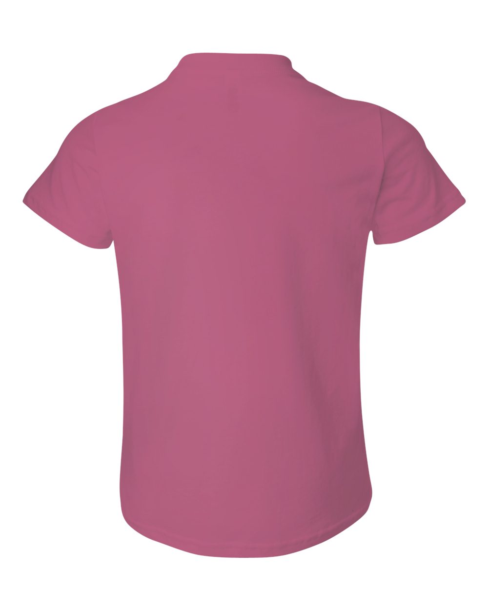 Rear View of Berry Youth Jersey Tee - 3001Y