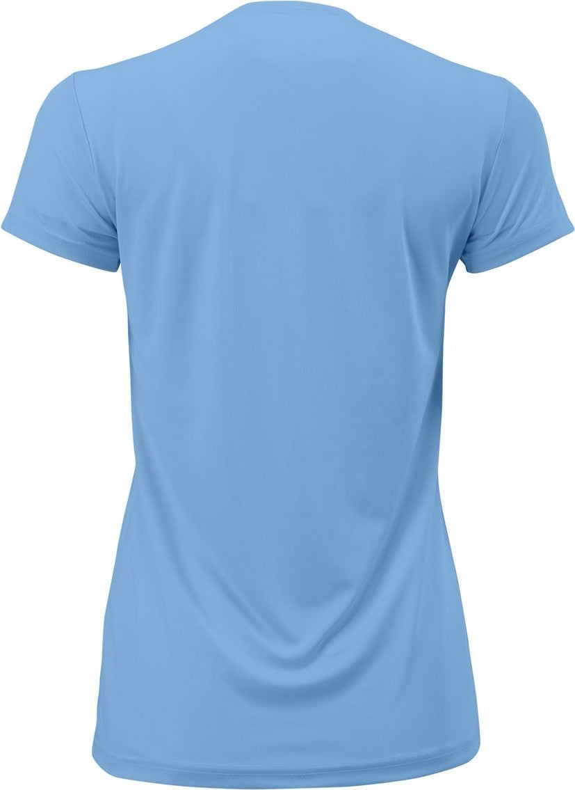 Rear View of Bimini Blue Women's Islander Performance T-Shirt - 204