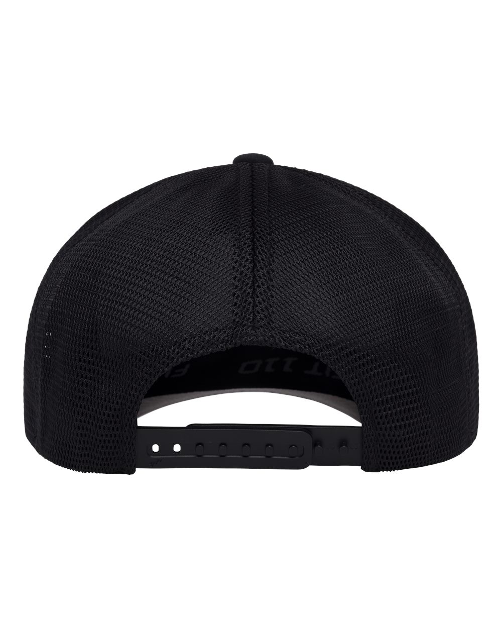 Rear View of Black 110® Mesh-Back Cap - 110M