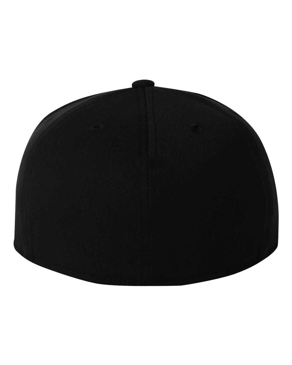 Rear View of Black 210® Flat Bill Cap - 6210FF