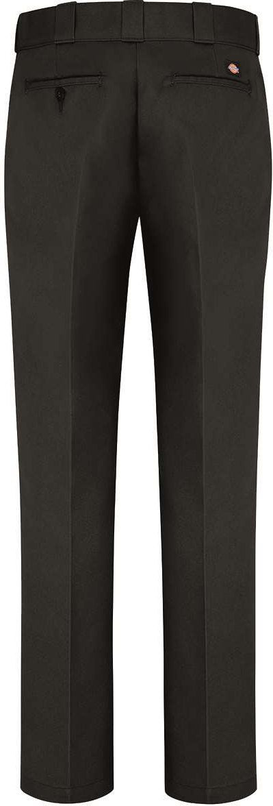 Rear View of Black - 28I Women's Work Pants - FP74
