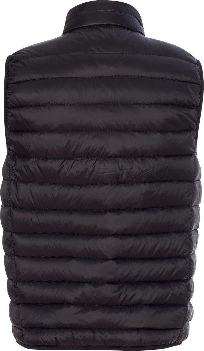 Rear View of Black 32 Degrees Packable Down Vest - 16700