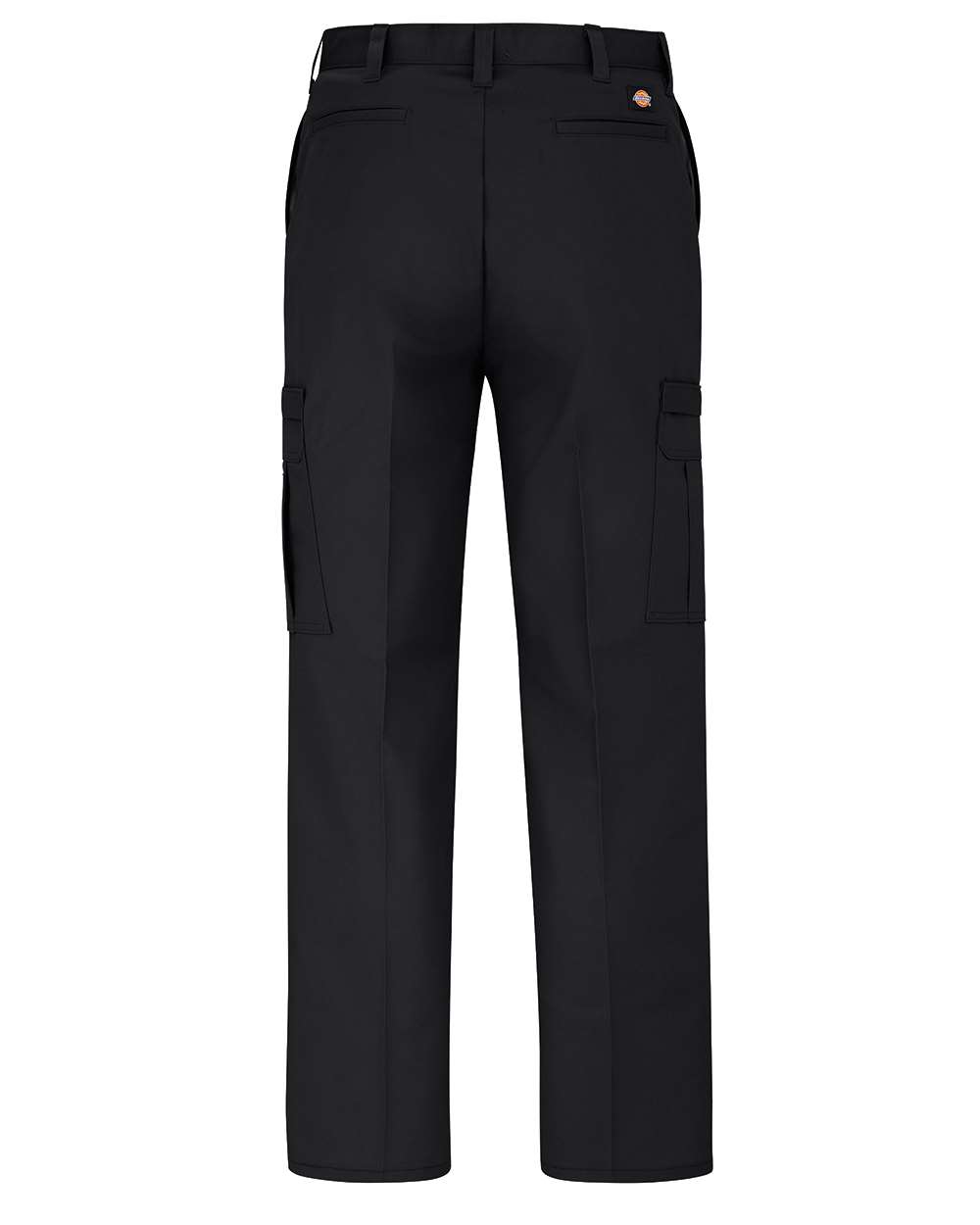 Rear View of Black - 34I Premium Industrial Cargo Pants - LP72