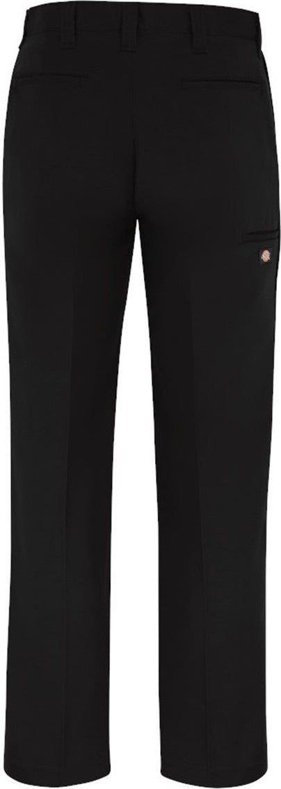 Rear View of Black - 39 Unhemmed Premium Industrial Double Knee Pants - LP56
