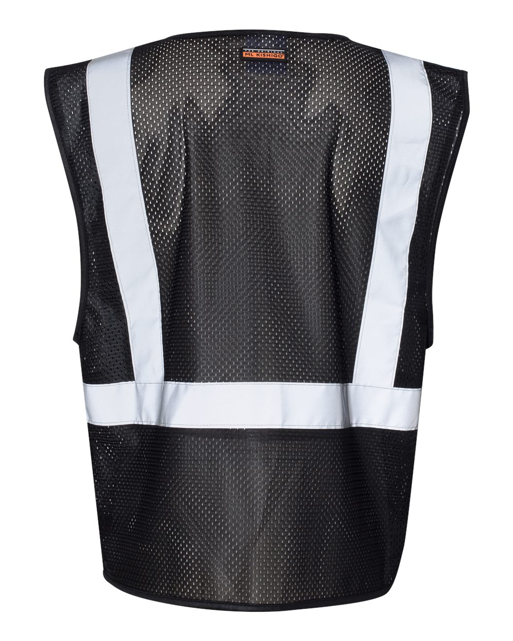 Rear View of Black - B120 EV Series® Enhanced Visibility Non-ANSI Vest - B120-131