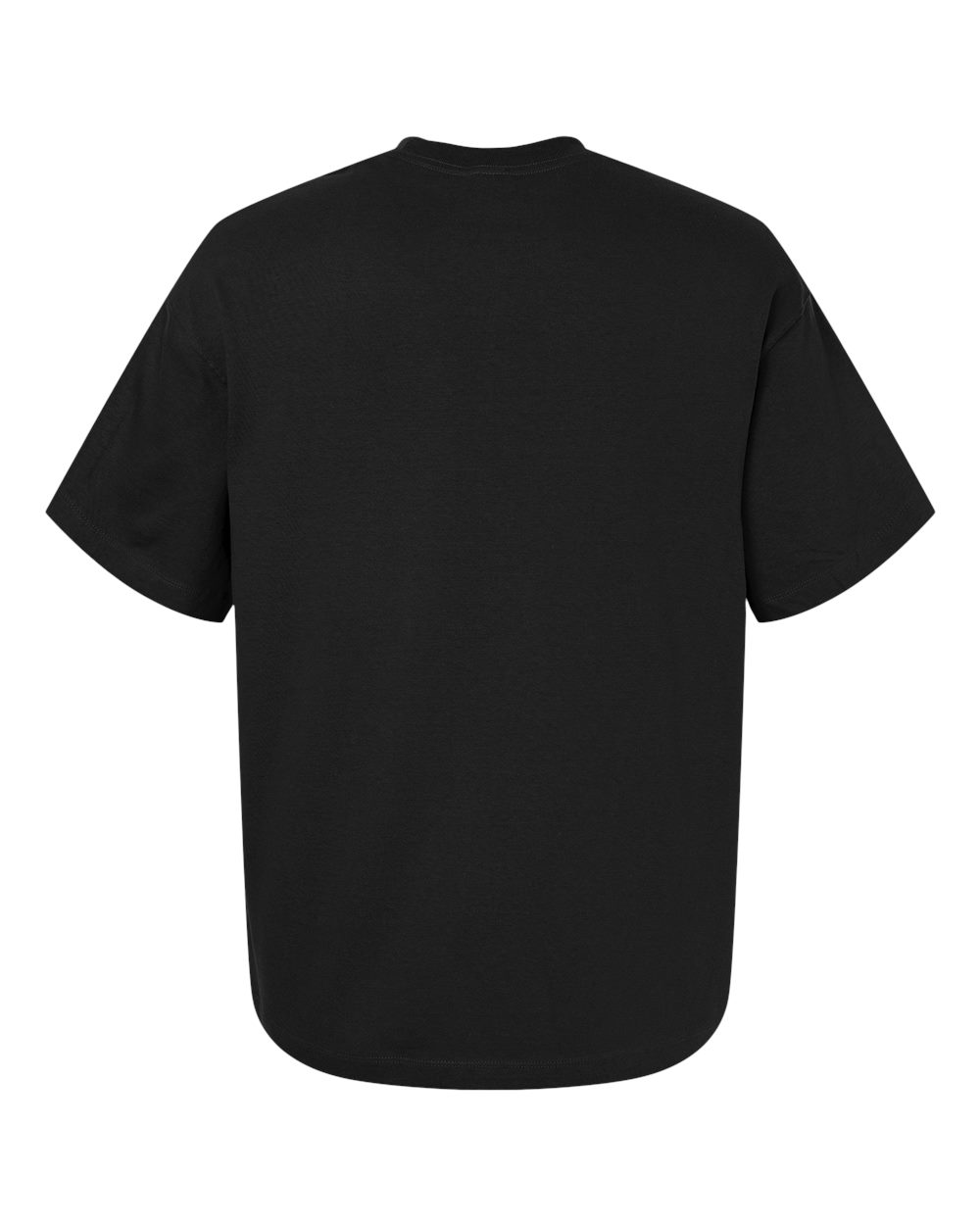 Rear View of Black Beefy-T® Retro Street T-Shirt - 5180R