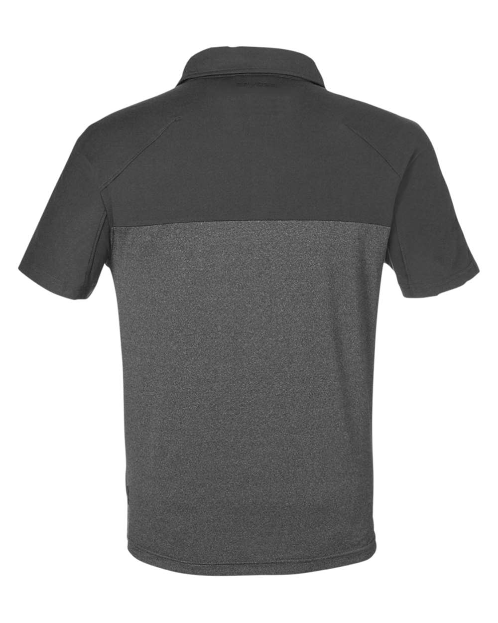 Rear View of Black/ Black Frost Spyre Flex Colorblock Polo - S18023