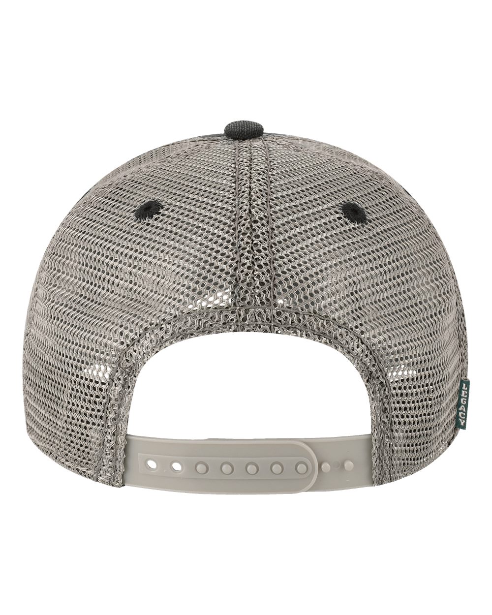 Rear View of Black/ Camel/ Grey Dashboard Trucker Cap - DTA