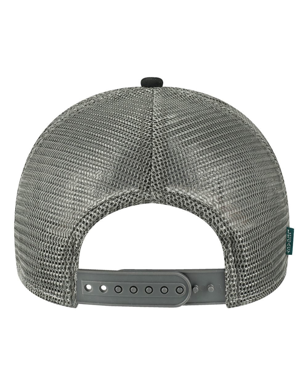 Rear View of Black/ Caramel/ Dark Grey Mid-Pro Snapback Trucker Cap - MPS