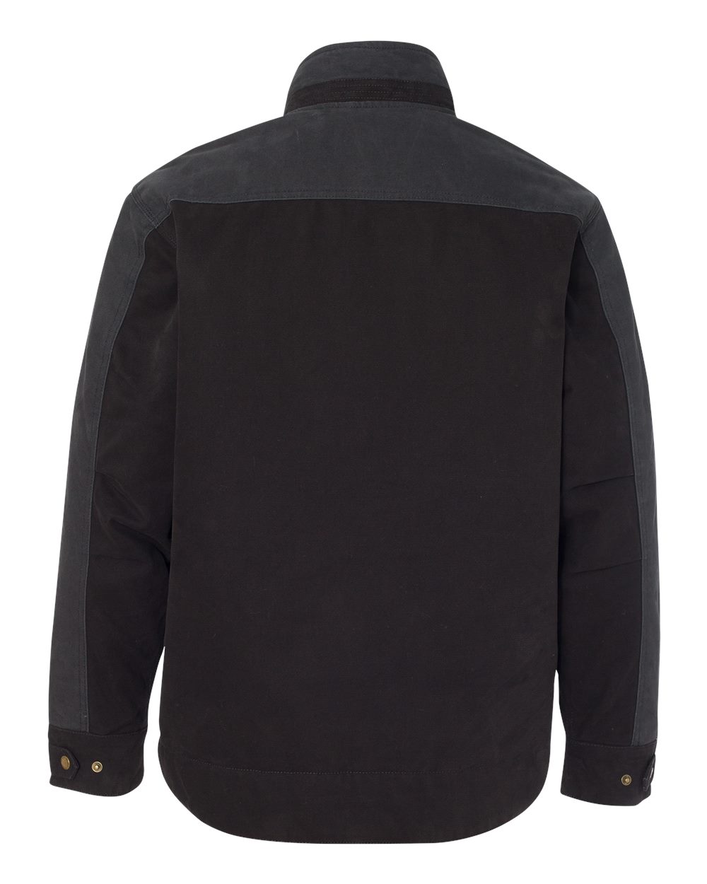 Rear View of Black/ Charcoal Horizon Boulder Cloth™ Canvas Jacket - 5089