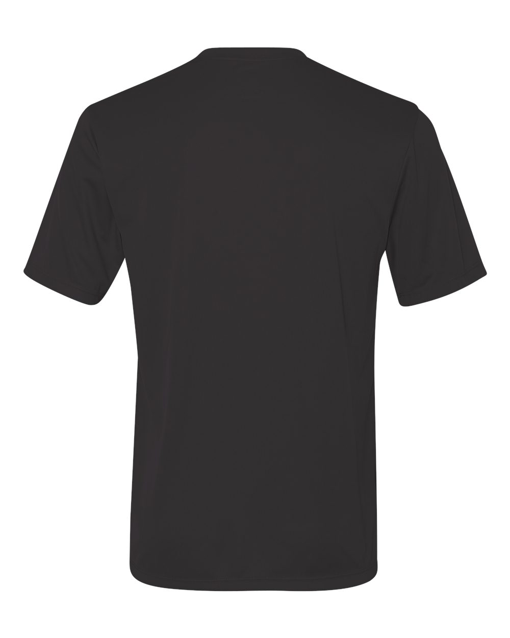 Rear View of Black Cool DRI® Performance T-Shirt - 4820