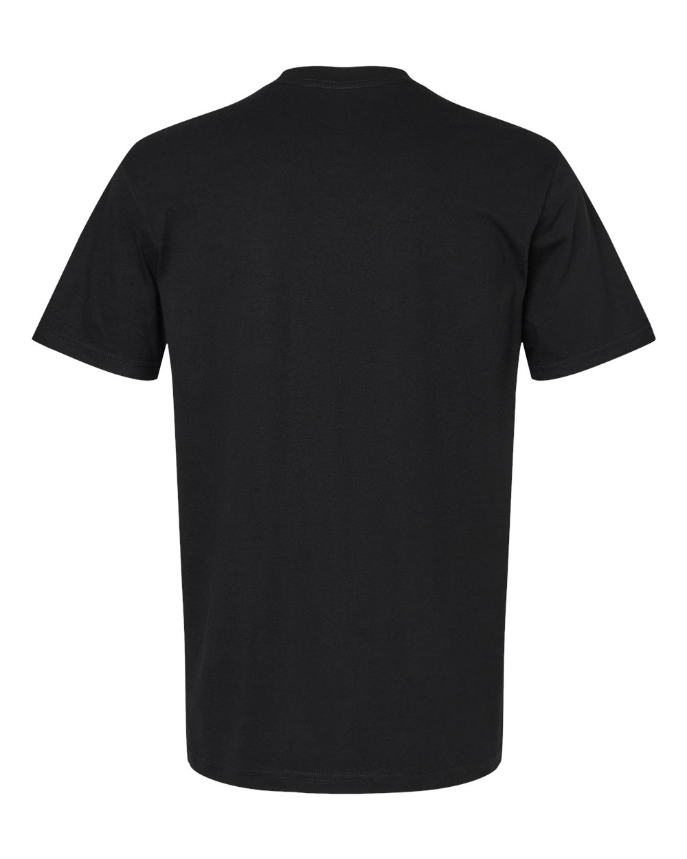 Rear View of Black CVC Tee - 2001CVC