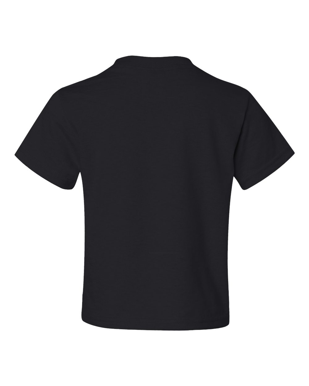 Rear View of Black Dri-Power® Youth 50/50 T-Shirt - 29BR